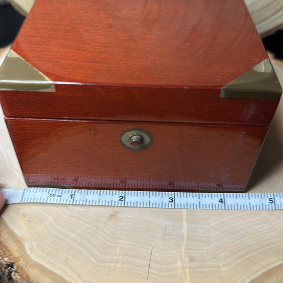 Tiffany & Co Wooden Desk Clock with Gold Accents - AS IS - Working Battery - Picture 11 of 13